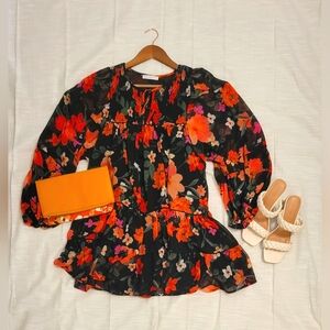 Karlie Short flowy flower dress